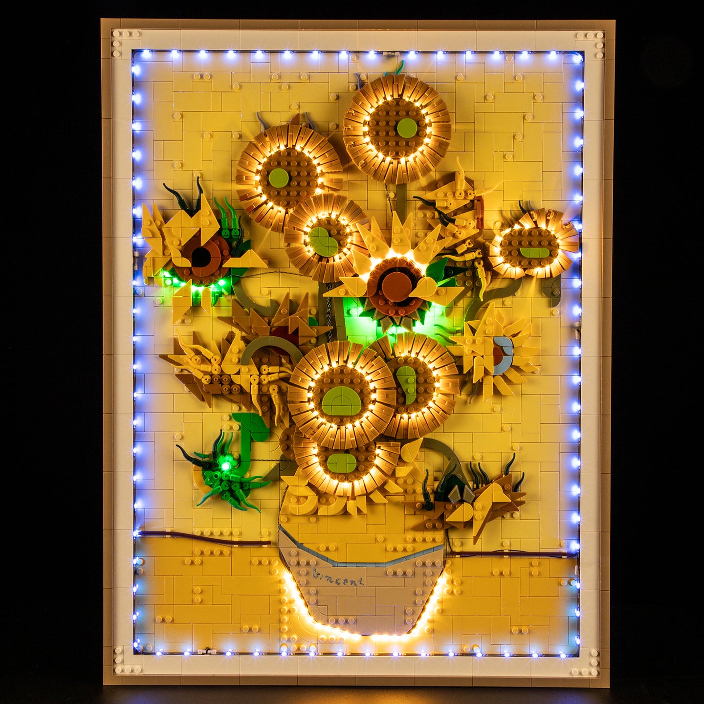 Lichtset für Vincent van Gogh – Sonnenblumen 31215 - Briksmax 2.0 (Fernbedienungsversion)