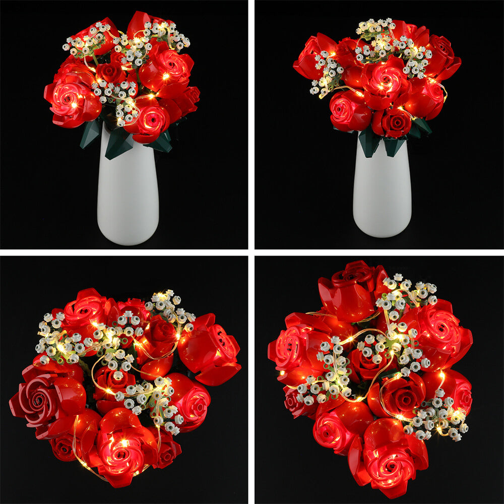 Beleuchtungsset für Bouquet of Roses 10328 - Briksmax 2.0 (Musikversion)