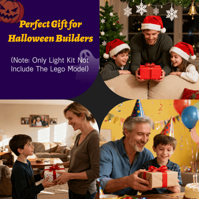 Light Kits For Disney Hocus Pocus: The Sanderson Sisters' Cottage 21341-Briksmax