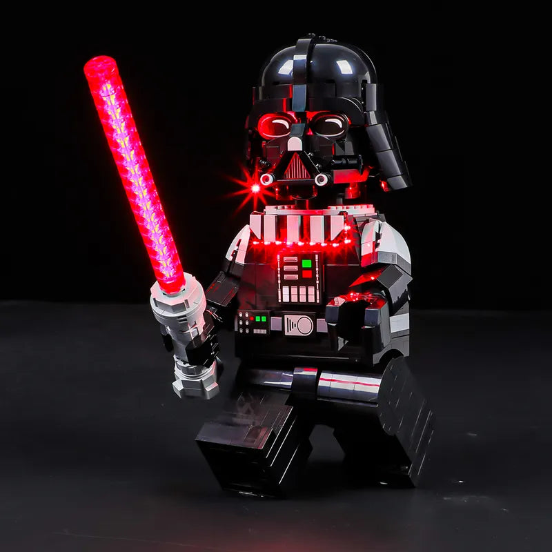 Light kit for Up-Scaled Darth Vader Minifigure 75461 - Briksmax