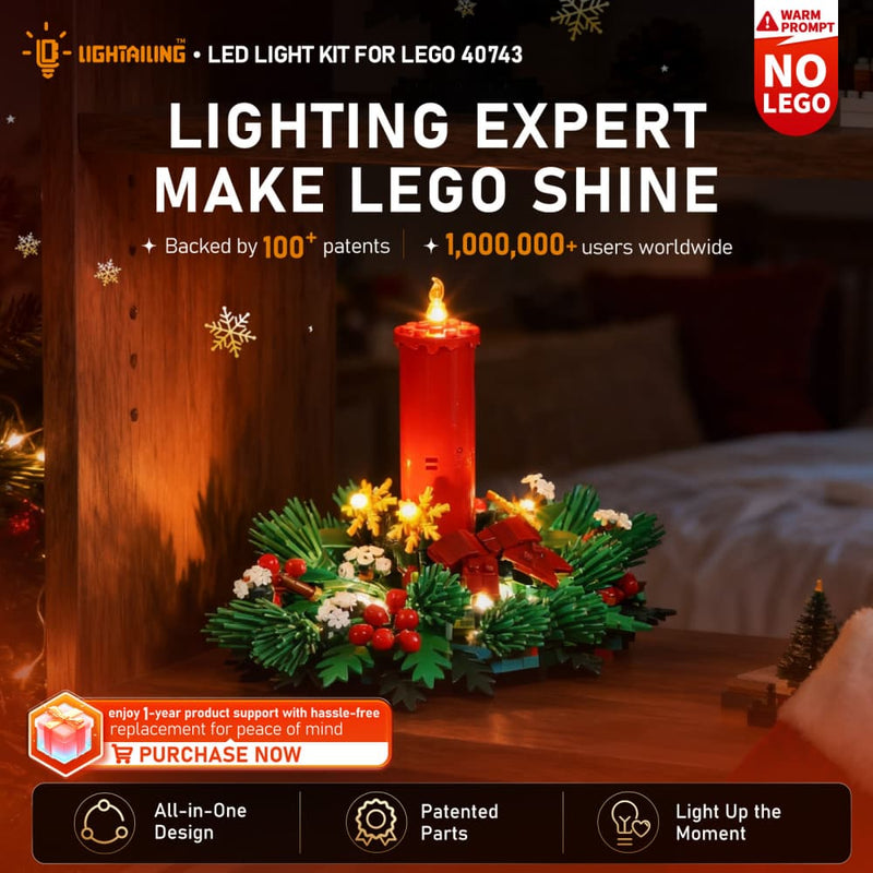 Kit d'éclairage pour décoration de table de Noël 40743-Lightailing