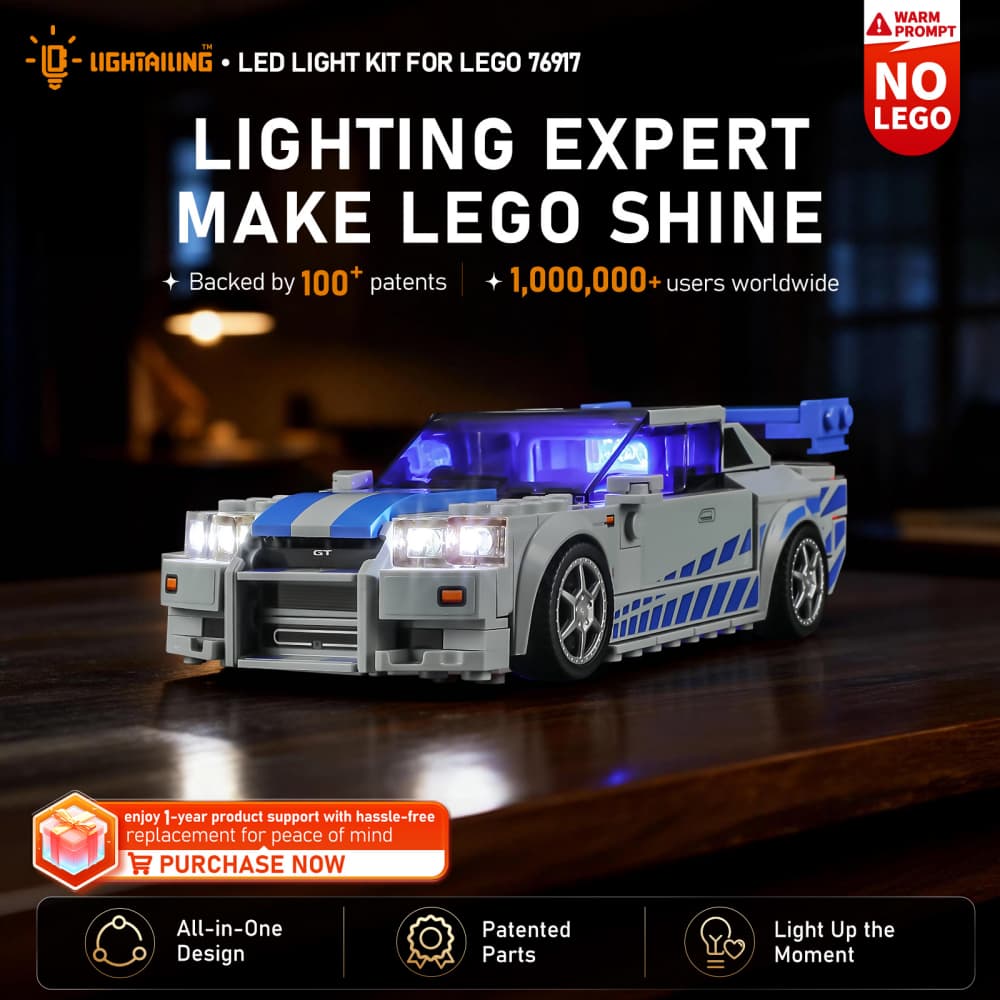 Light Kit for 2 Fast 2 Furious Nissan Skyline GT-R (R34) 76917-Lightailing