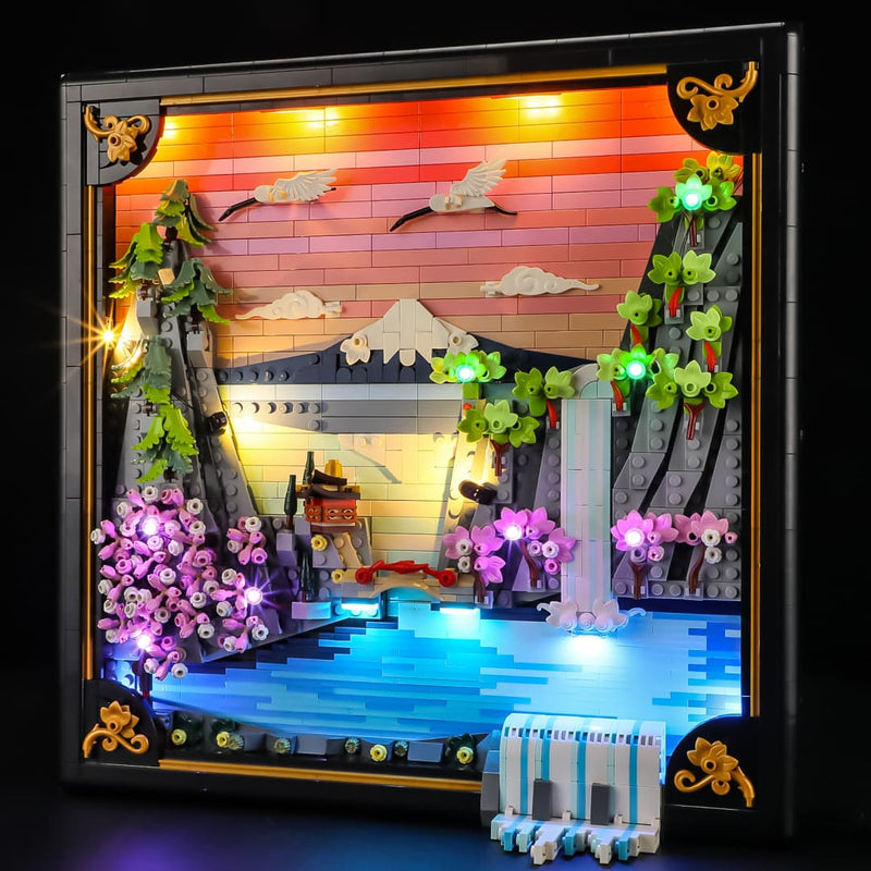 LEGO Japanese Cherry Blossom Landscape Light Kit | LED Upgrade
