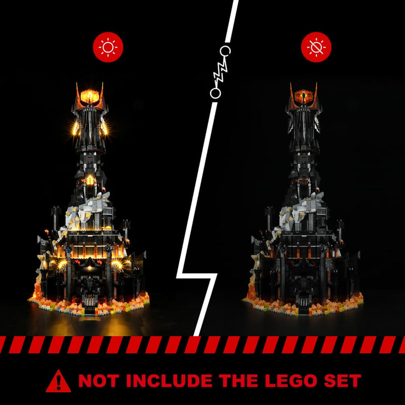 Lichtset für Der Herr der Ringe: Barad-dur 10333-Briksmax