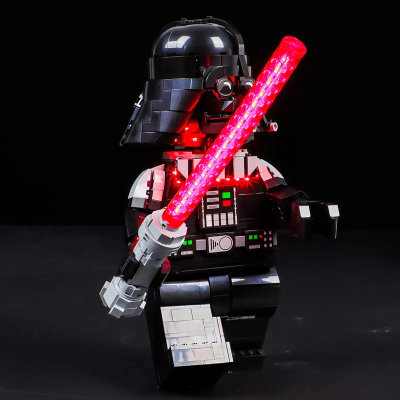 Light kit for Up-Scaled Darth Vader Minifigure 75461 - Briksmax