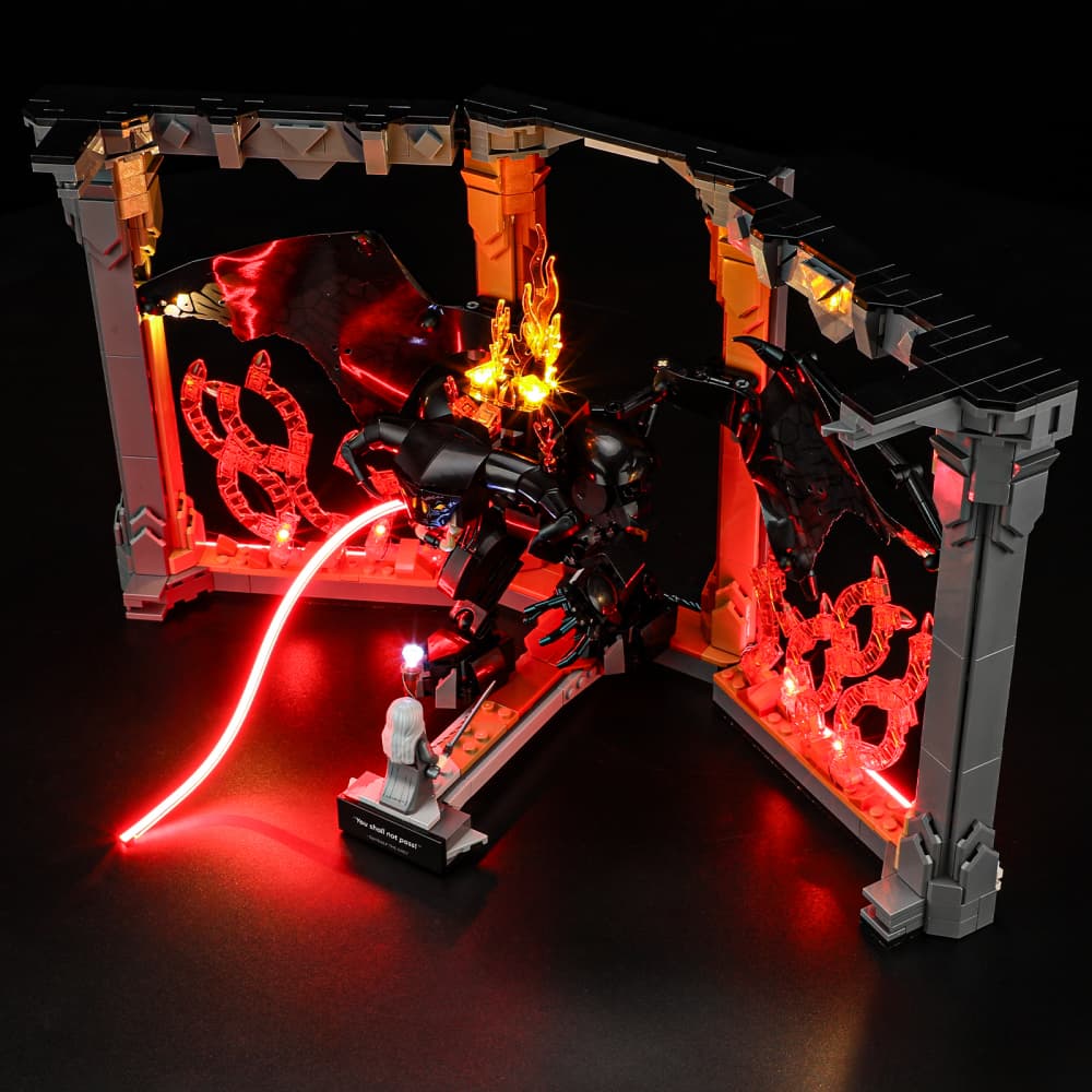 Briksmax Light Kit For The Lord of the Rings: Balrog Book Nook #10367 - 6