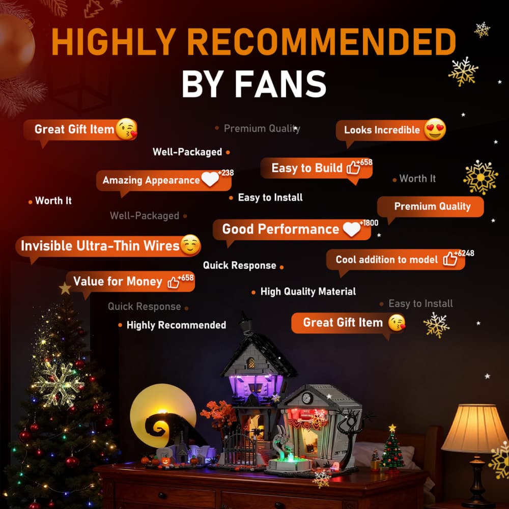 Light kit for Disney Tim Burton's The Nightmare Before Christmas 21351-Lightailing(Remote Version)