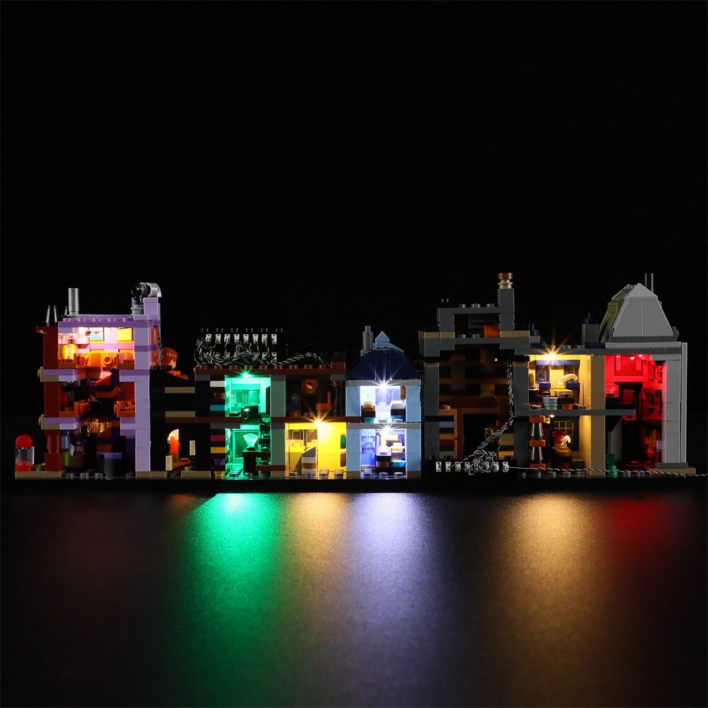 Light Kit for Diagon Alley Wizarding Shops 76444 - Briksmax 2.0