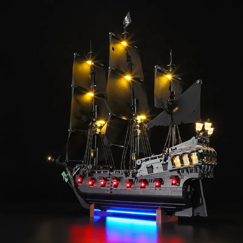 Light Kit for Captain Jack Sparrow's Pirate Ship 10365| Crimson Glow | Lightailing