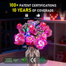 Beleuchtungsset für einen Strauß rosa Rosen 10374- Briksmax 2.0