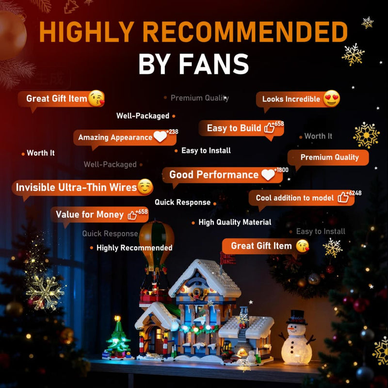 Kit d'éclairage à distance pour le bureau de poste du Père Noël 10339 - Lightailing