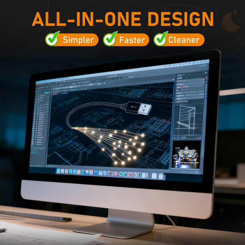 Kit d'éclairage pour la visite du père Noël 10293 (fait à la main)