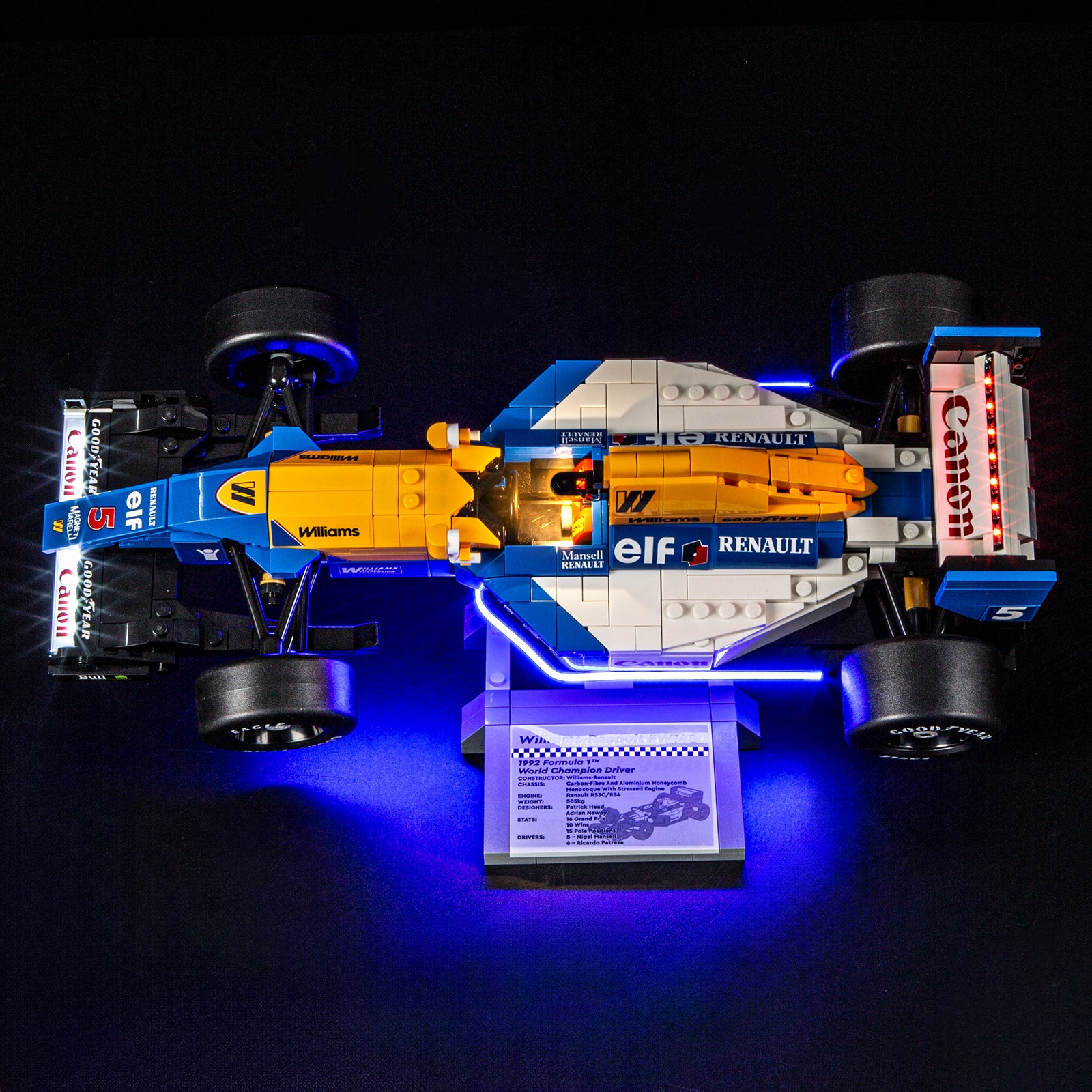 Light Kit For LEGO Williams Racing FW14B & Nigel Mansell #10353-3