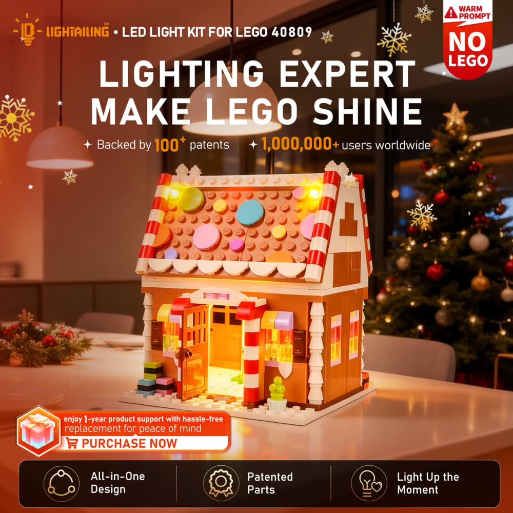 Light Kit for Festive Gingerbread House 40809- Lightailing