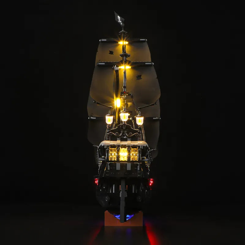 Light Kit for Captain Jack Sparrow's Pirate Ship 10365| Crimson Glow | Lightailing