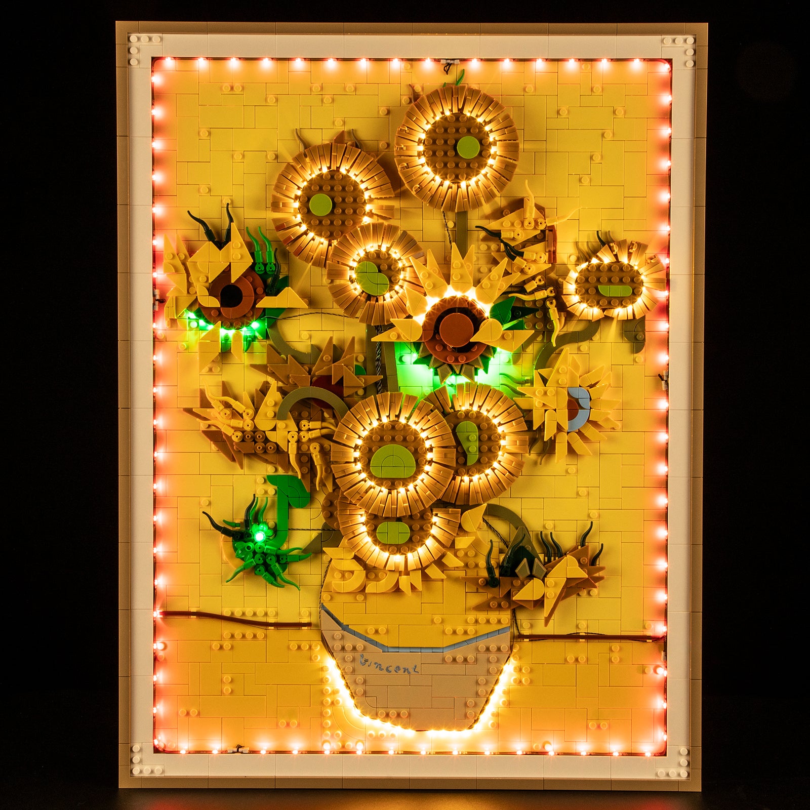 Lichtset für Vincent van Gogh – Sonnenblumen 31215 - Briksmax 2.0 (Fernbedienungsversion)