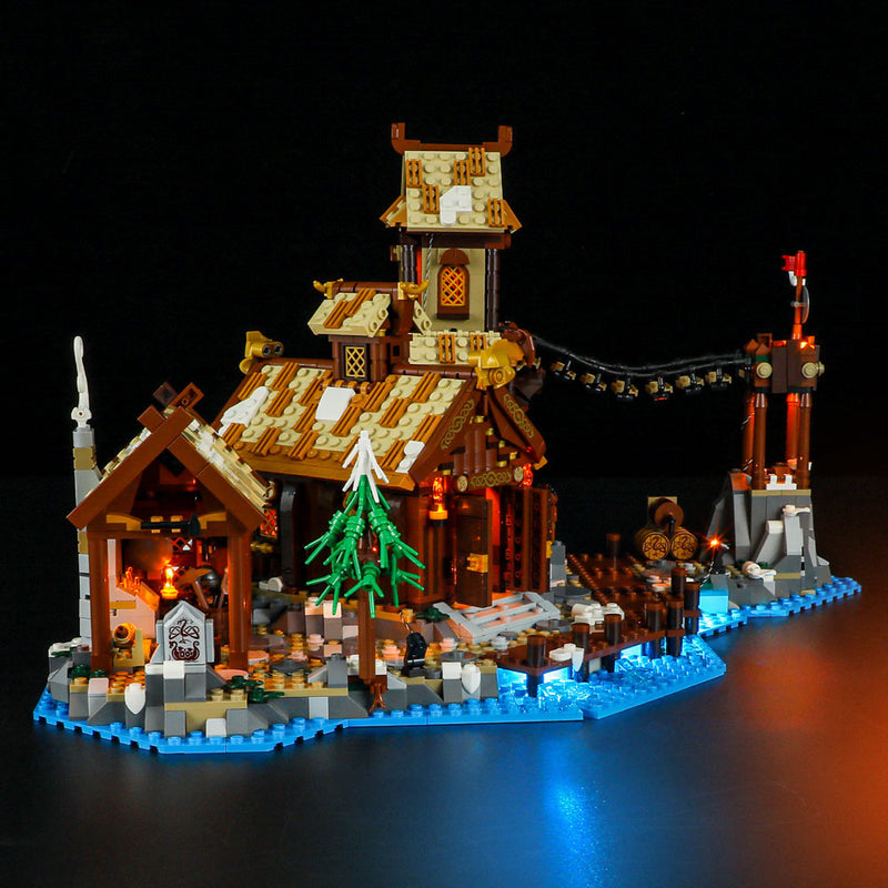 Kit d'éclairage Briksmax pour LEGO® Viking Village 21343