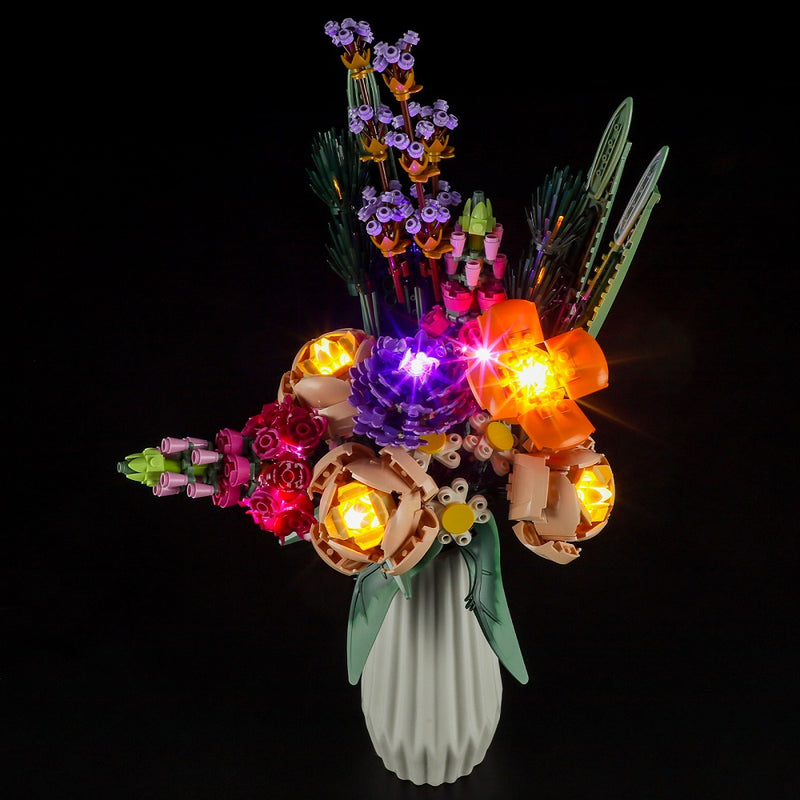 Kit D'éclairage LED Pour Lego 10369 Fleurs De Prunier - Facile à Installer, Alimentation 5V, Instructions Par QR Code - 4