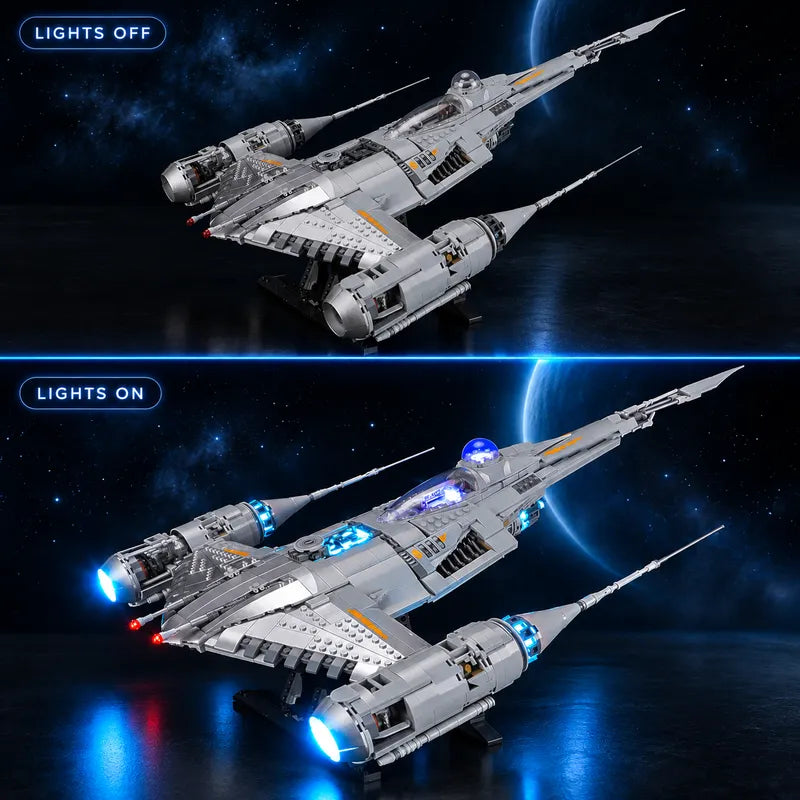 Light Kit for The Mandalorian's N-1 Starfighter 75442 - Lightailing