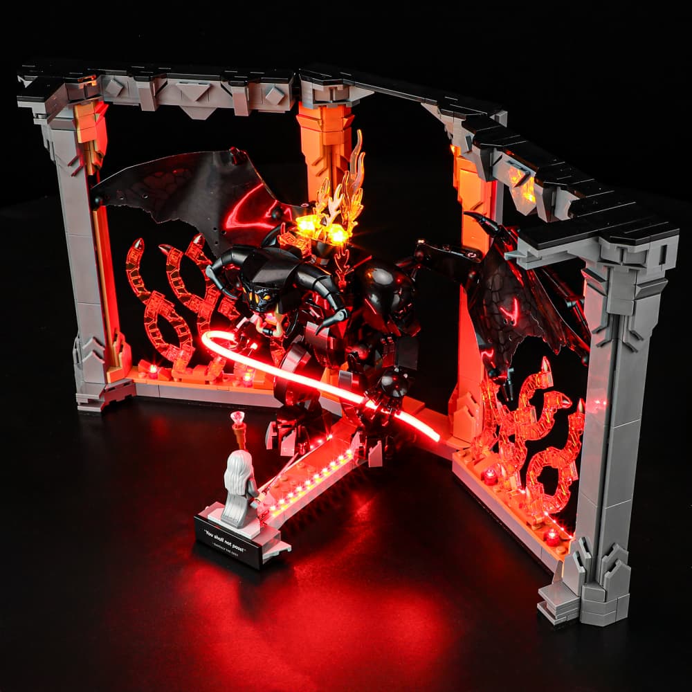 Lightailing Light Kit For LEGO The Lord of the Rings: Balrog Book Nook #10367 -4
