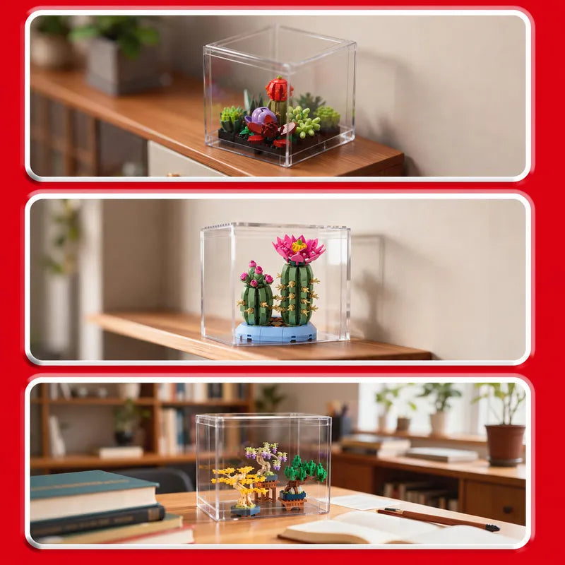 Boîte de Présentation LEGO – Protégez Vos Constructions (Petit) | Lot de 2