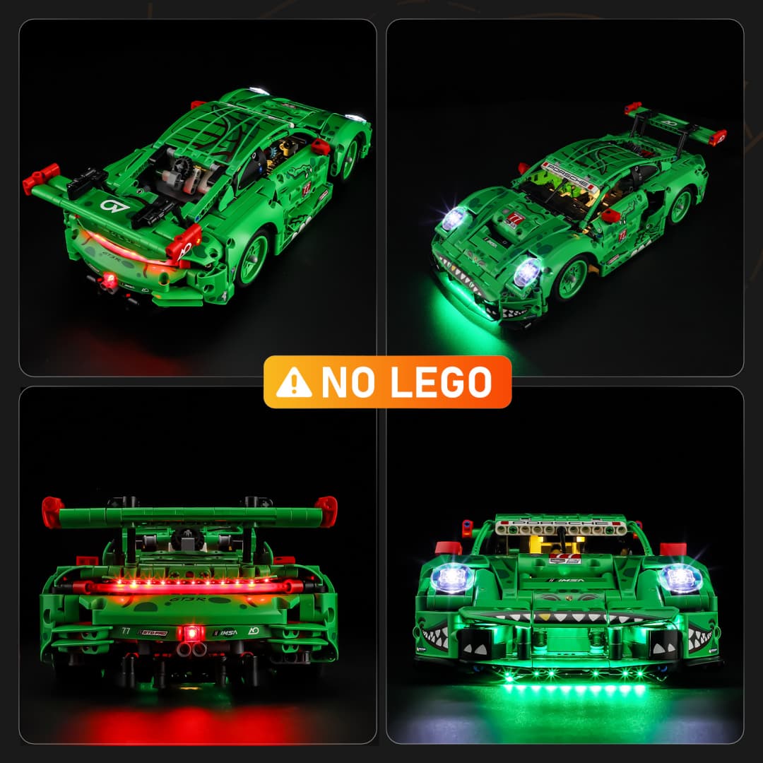 Light Kit for Porsche 911 GT3 R REXY AO Racing Car 42224- Lightailing