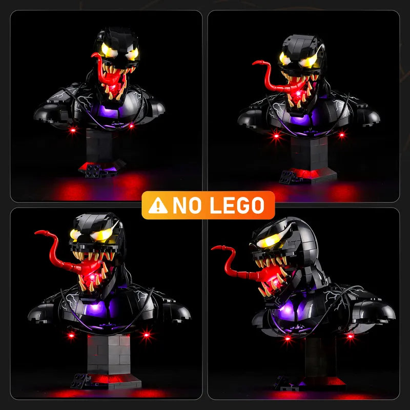 Light kit for Venom Bust 76356 | Lightailing