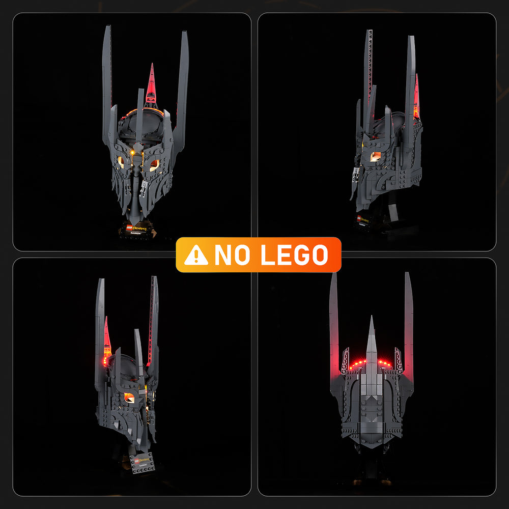 Light Kit for The Lord of the Rings: Sauron's Helmet 11373 - Lightailing