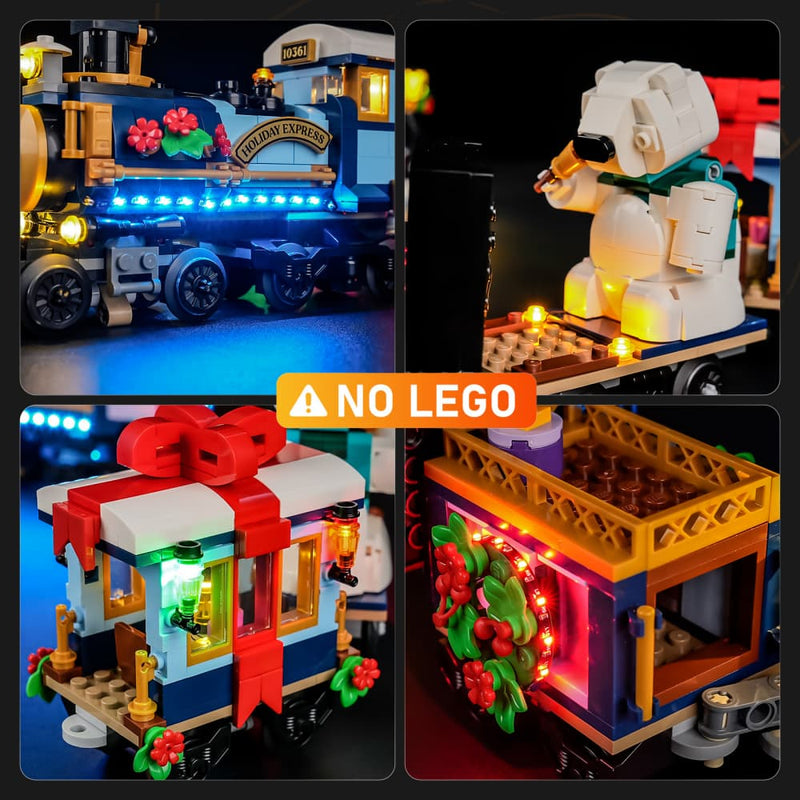 Beleuchtungsset für Holiday Express Zug 10361- Lightailing