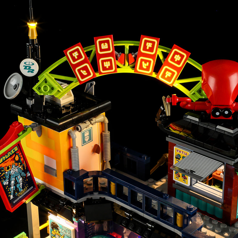 Kit d'éclairage Lightailing pour les marchés de la ville NINJAGO® 71799