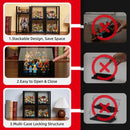 Compact 4-Tier Display Case for 36 LEGO® Minifigures (2 Pack)| BRIKSMAX