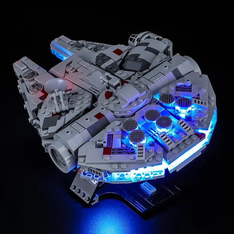 Beleuchtungsset für Millennium Falcon 75375-Briksmax 2.0 (Wellen-Sensor-Steuerung)
