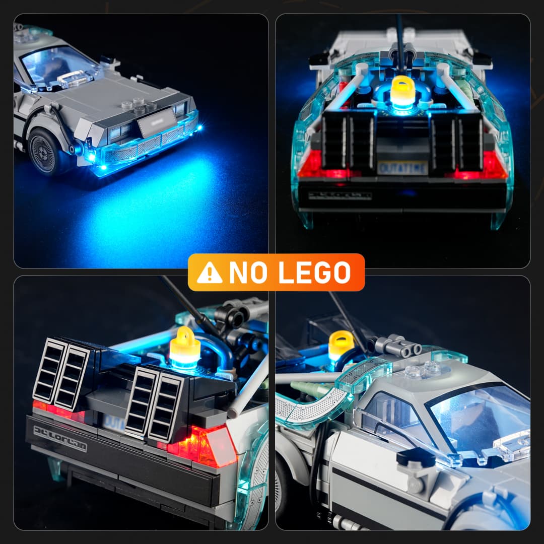 Light Kit for Time Machine from Back to the Future 77256- Lightailing | Cinematic (Balanced Light)