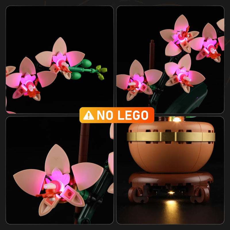 LEGO Mini Orchid 10343 Light Kit | Elegant Botanical Display