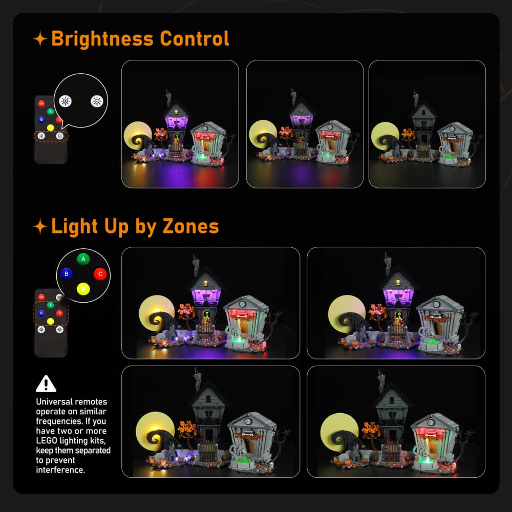 Light kit for Disney Tim Burton's The Nightmare Before Christmas 21351-Lightailing(Remote Version)