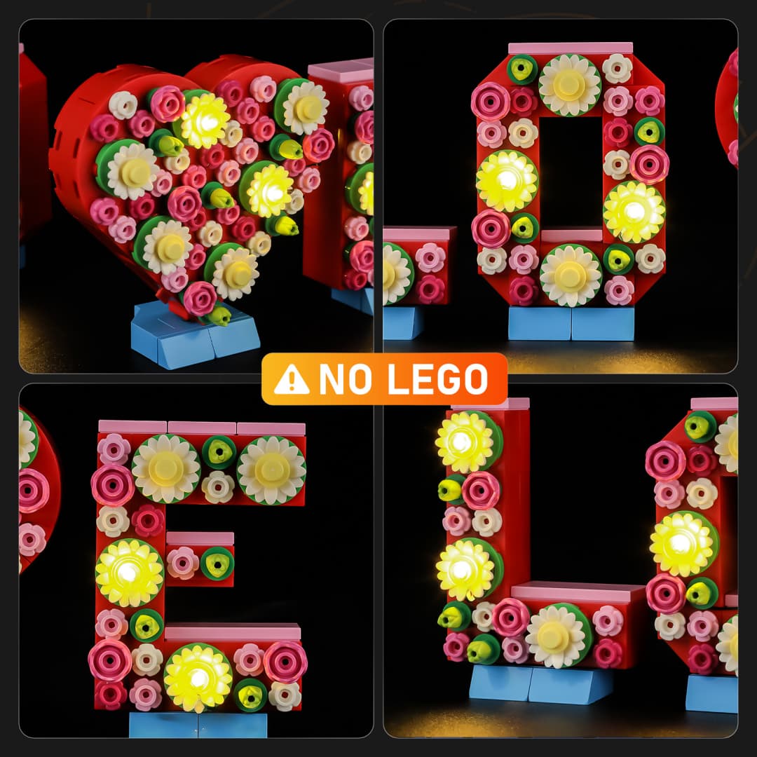 Light Kit for Love Letters 40867 - Lightailing