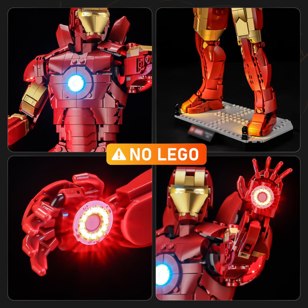 Light Kit for Iron Man Mark 3 Collectors' Edition 76344 - Lightailing