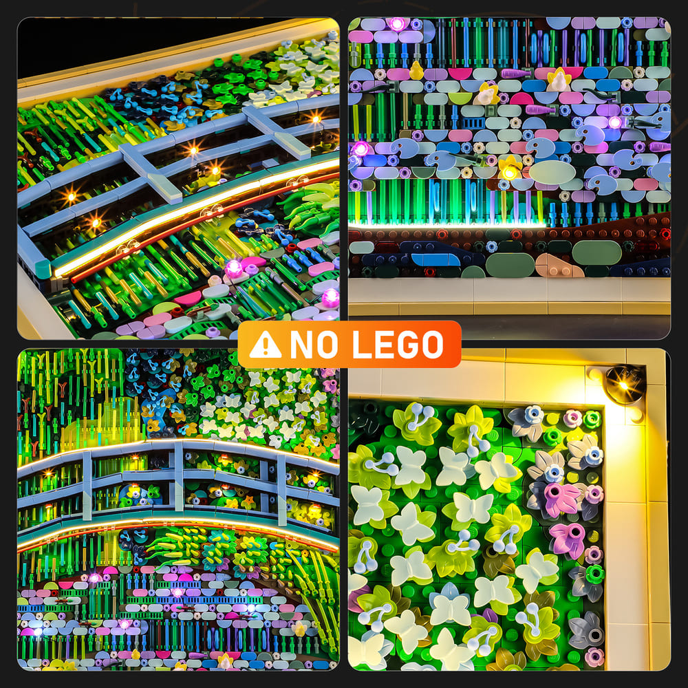 Light Kit for Claude Monet – Bridge over a Pond of Water Lilies 31220 - Lightailing