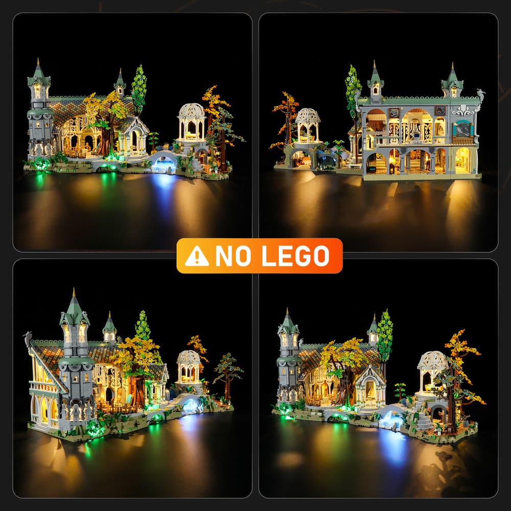Light Kit for the Lord Of The Rings: Rivendell 10316-Lightailing