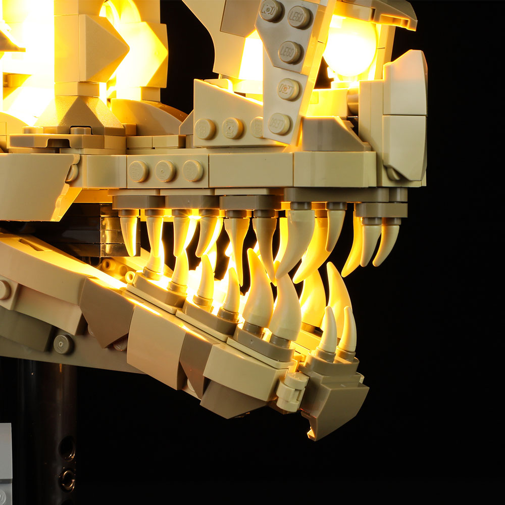 Light Kit for Dinosaur Fossils: T. rex Skull 76964-Lightailing