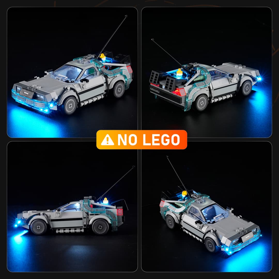 Light Kit for Time Machine from Back to the Future 77256- Lightailing | Cinematic (Balanced Light)