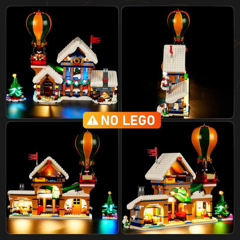 Kit d'éclairage à distance pour le bureau de poste du Père Noël 10339 - Lightailing