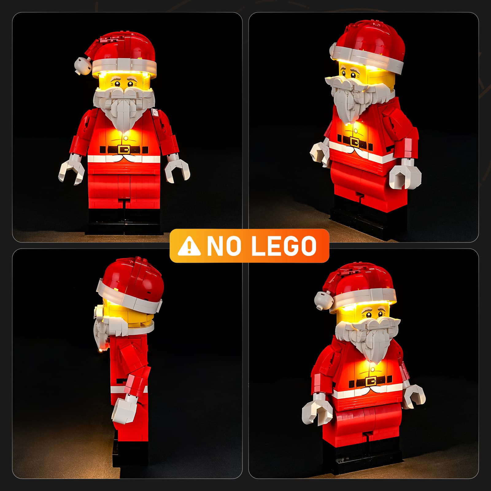 Light Kit for Up-Scaled Santa Minifigure 40820- Lightailing