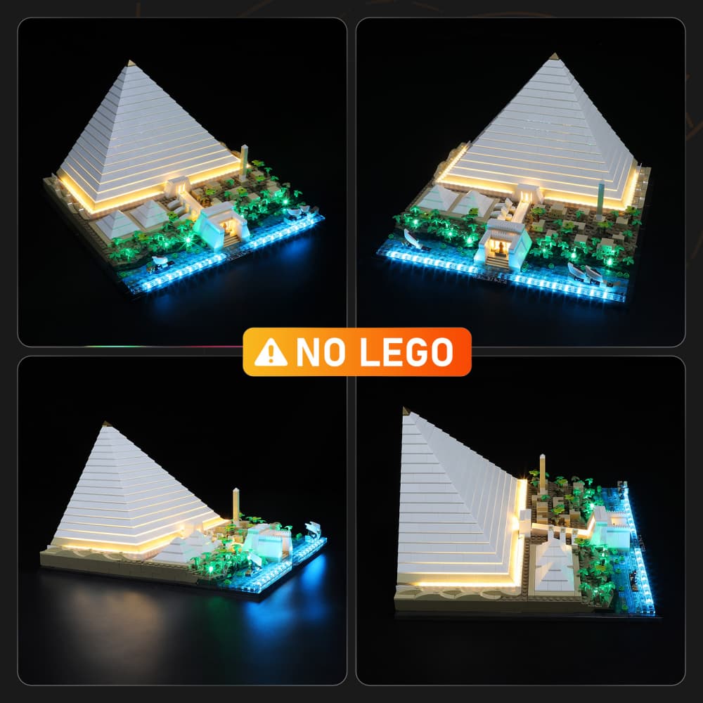 Light Kit for Great Pyramid of Giza 21058-Lightailing