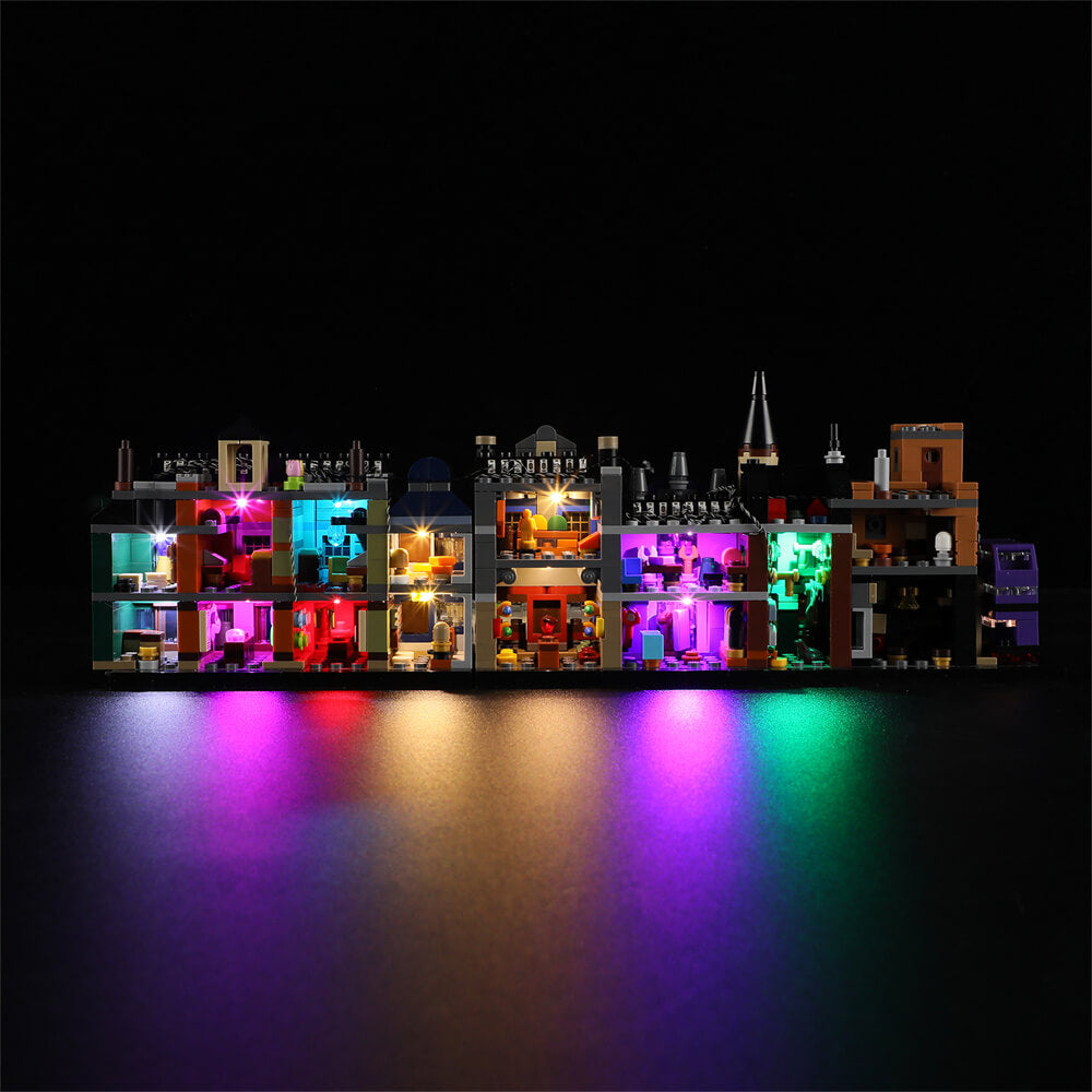 Light Kit for Diagon Alley Wizarding Shops 76444 - Briksmax 2.0
