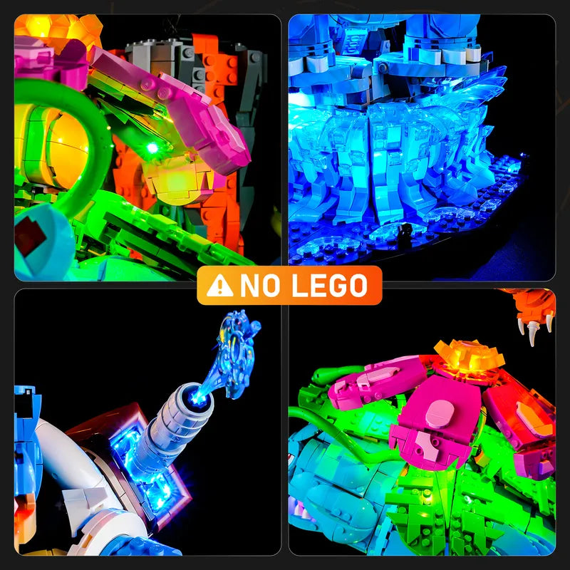 LEGO Venusaur, Charizard and Blastoise 72153 LED Light Kit