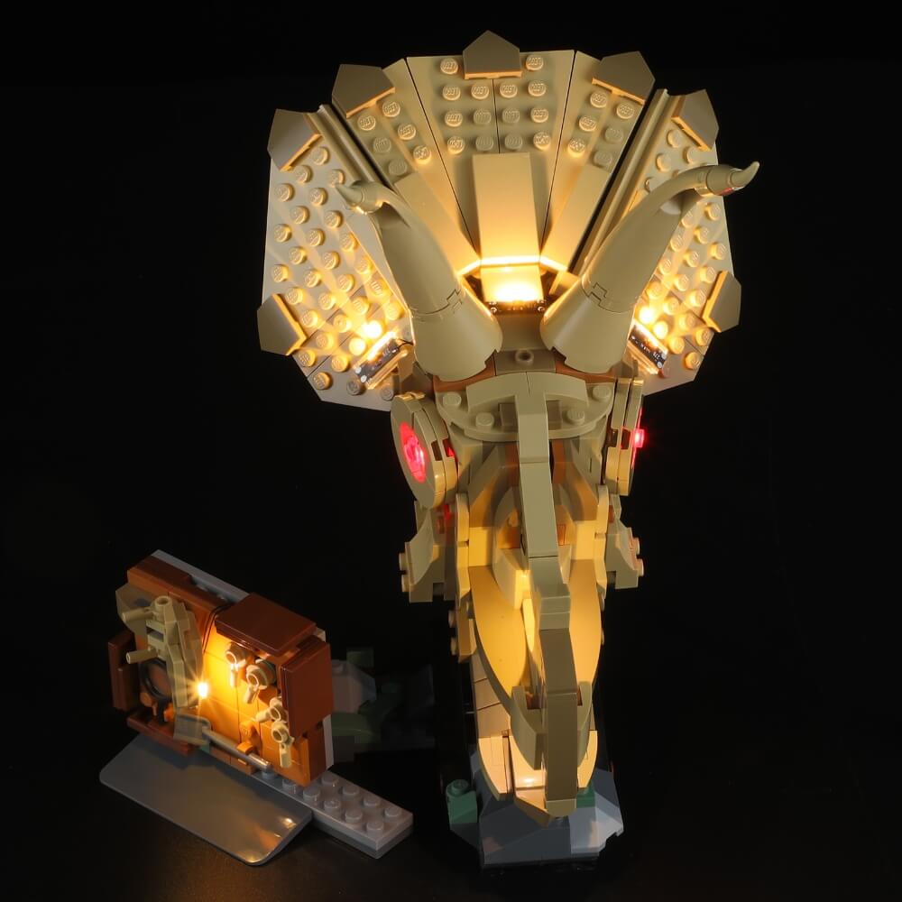 Light Kit for Dinosaur Fossils: Triceratops Skull 76969-Lightailing