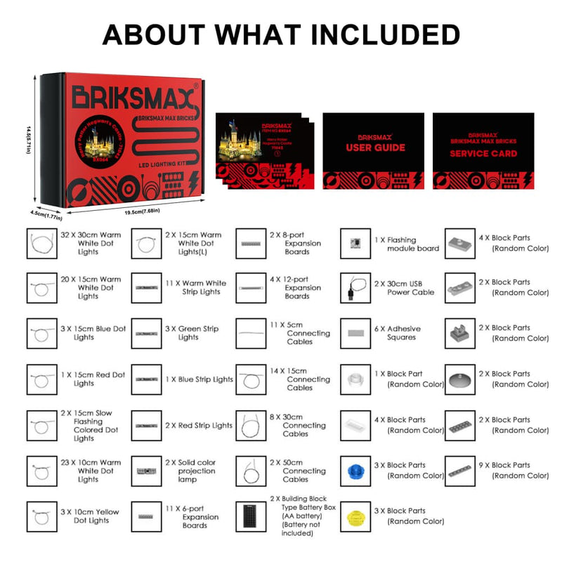 Kit d'éclairage pour le château de Poudlard 71043
