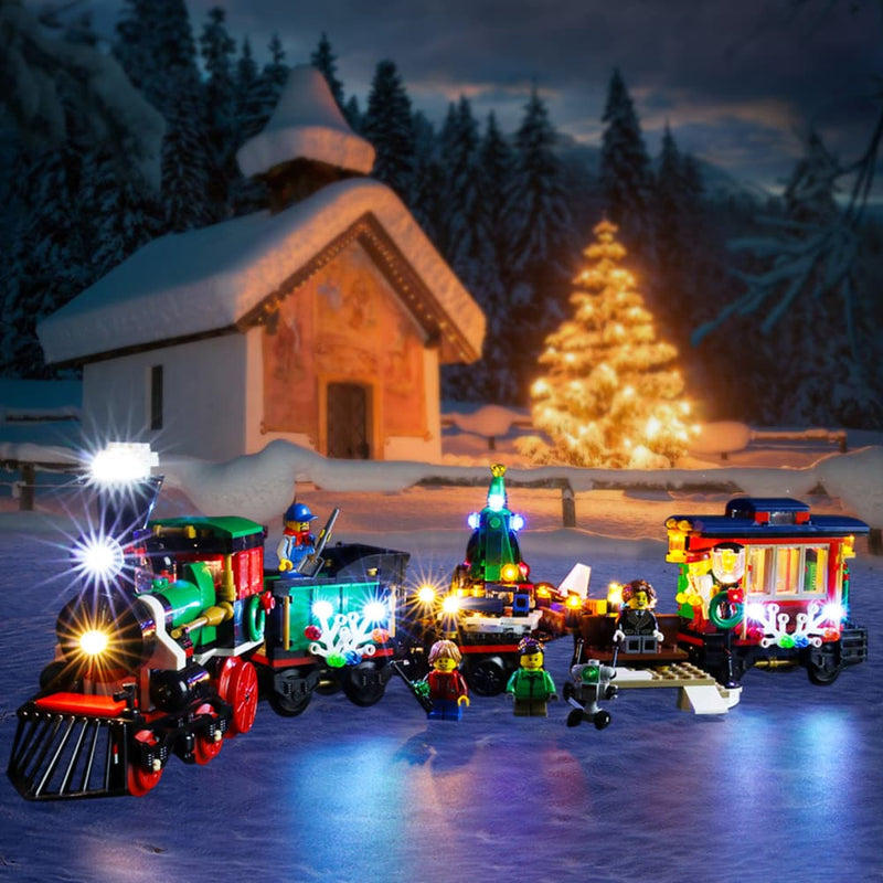 Light Kit For Winter Holiday Train 10254-Briksmax