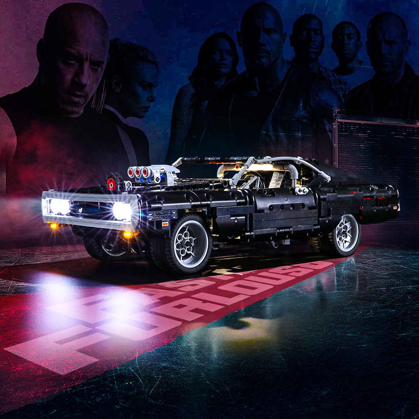 Lichtset für Dom's Dodge Charger 42111 (mit Fernbedienung)